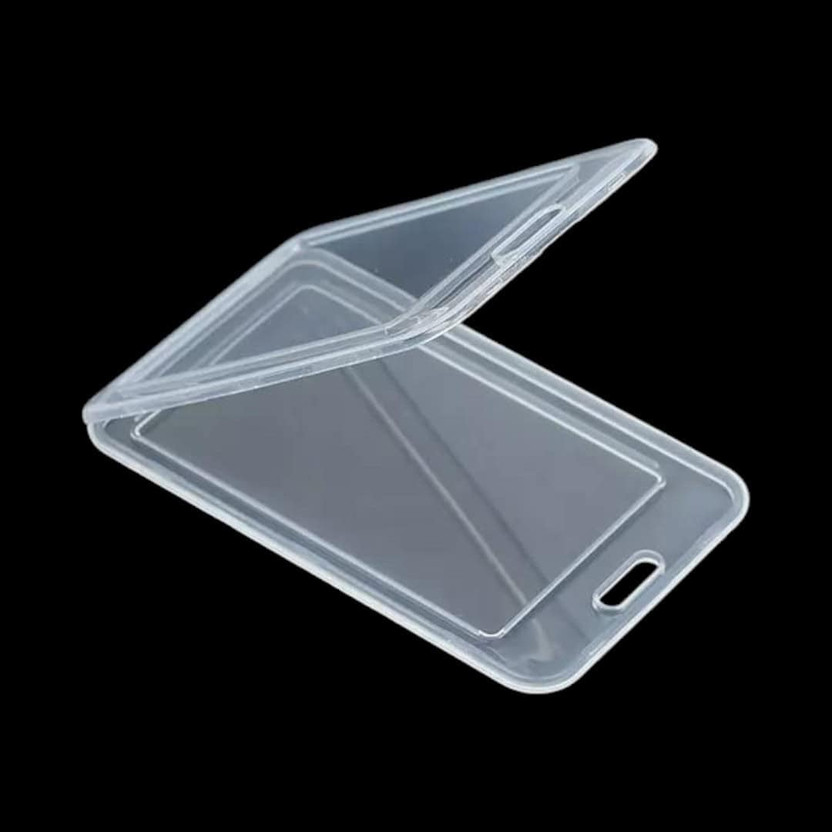 STAPRICO Vertical Plastic ID Card Holder 1 Card Holder(Set of 10, White)