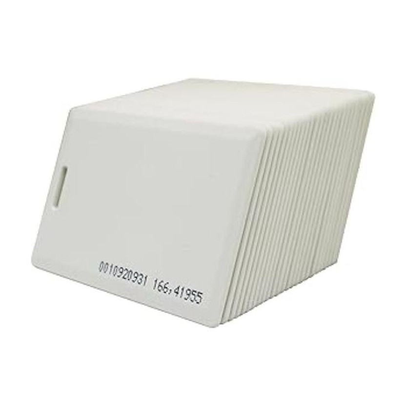 GEMVISION RFID Standard PVC ID Cards, Compatible with Access Control & Attendance System 20 Card Holder(Set of 10, White)