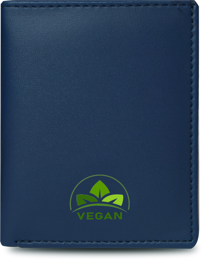 VEGAN Men & Women Casual, Ethnic, Evening/Party, Formal, Travel, Trendy Blue Artificial Leather Wallet(6 Card Slots)