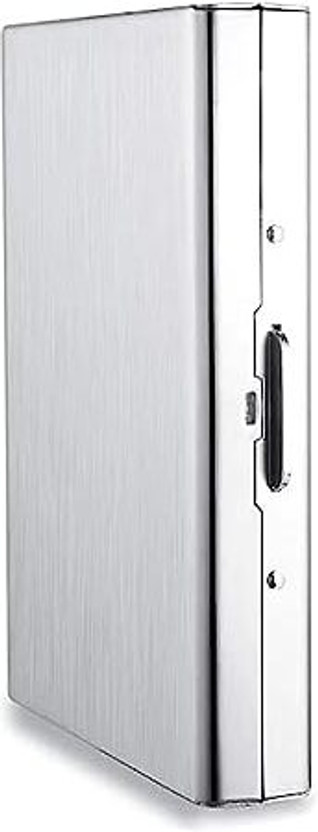 StealODeal RFID Blocking Credit/Debit Metal 8 Card Holder(Set of 1, Silver)