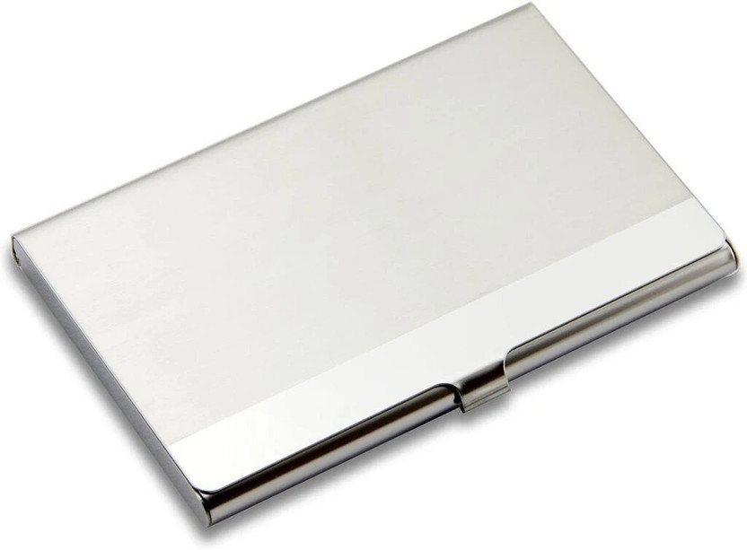 Adoere Adoere Steel ATM/Visiting/credit Card Holder, Business Card Case Holder 6 Card Holder(Set of 1, Silver) - Flipkart Deal