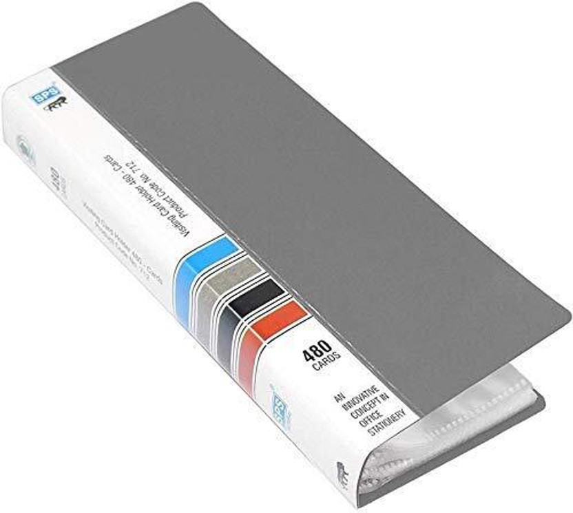 GPN PRINT Business Card Holder, Visiting, Credit, Debit, Business, ID Card Holder 480 Card Holder(Set of 1, Grey)
