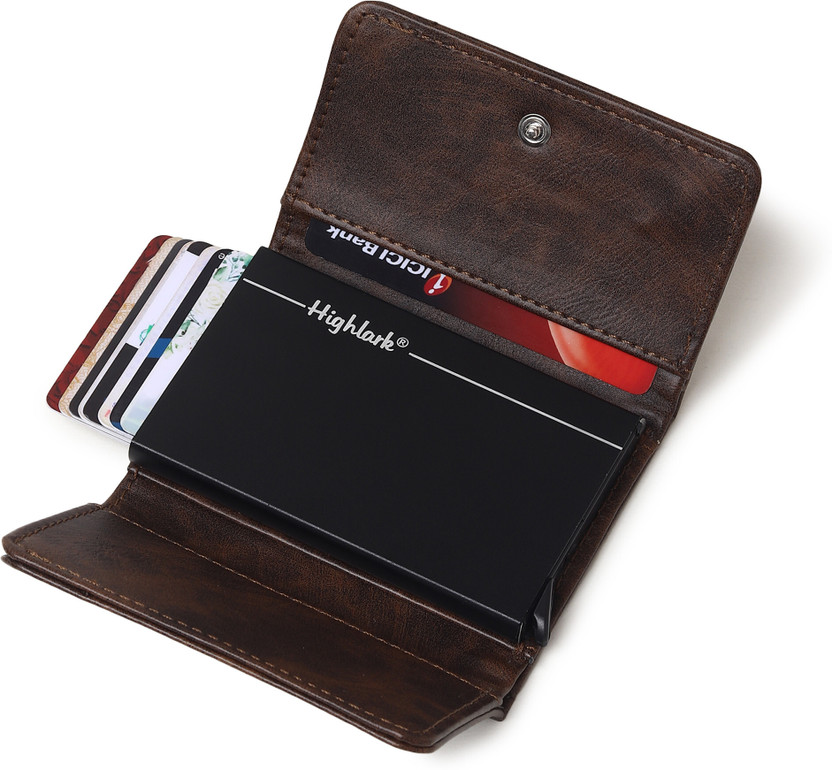 Highlark Men & Women 10 Card Holder(Set of 1, Brown)