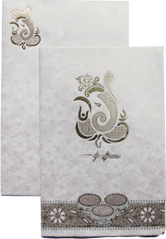 mbcstore Mbcstore Ganesha Theme Wedding card for Marriage Invitation