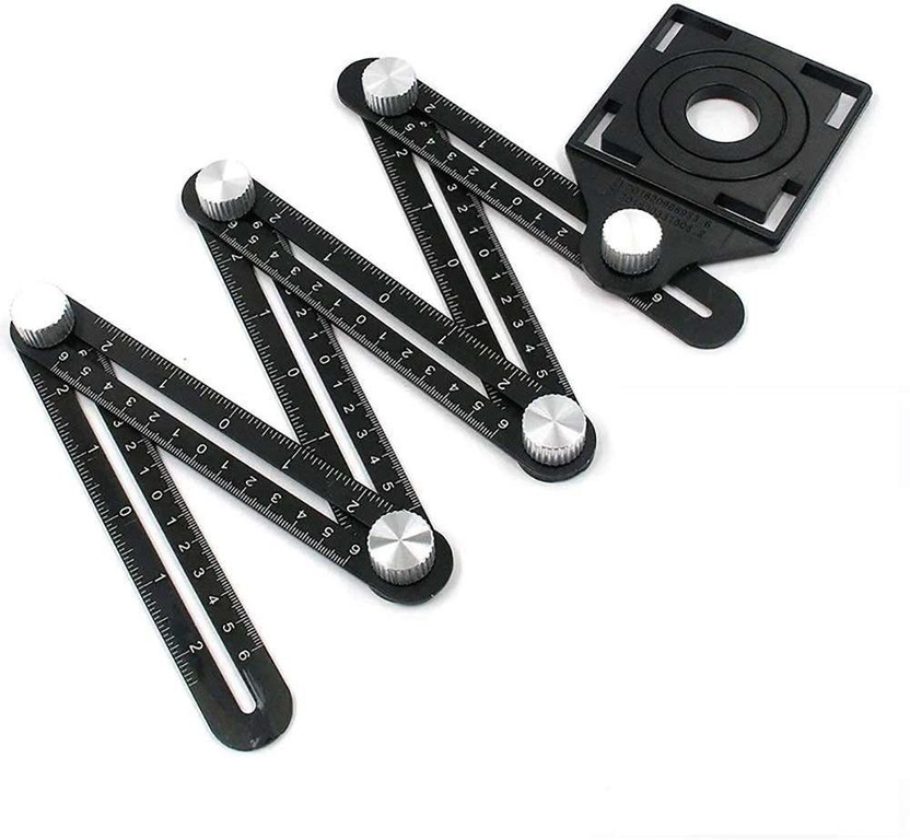 KK KK SUPPLIER Measuring Ruler Aluminum Alloy Folding Ruler (Six Side Ruler) Marking Gauge - Flipkart Deal