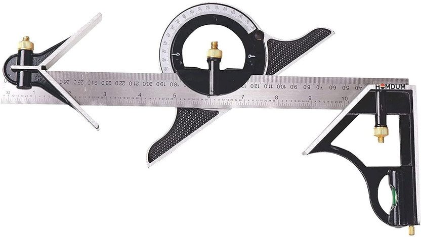 KK KK SUPPLIER 300Mm 3 In 1 Adjustable Combination Ruler Ruler Protractor Measuring Tool Combination Square(Pack of 1) - Flipkart Deal