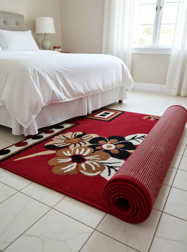 Flipkart R CARPETS 3 ft  X 5 ft Acrylic Carpet(Rectangle, Red) - Flipkart Deal