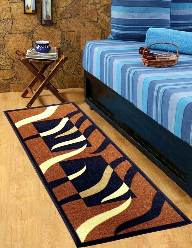 Sparklings 2 ft  X 5 ft Chenille Runner(Rectangle, Multicolor)