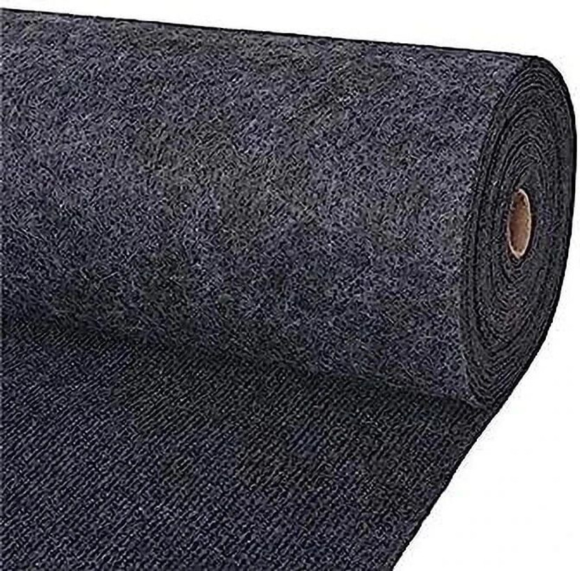 Anabia 8 ft  X 5 ft Acrylic Carpet(Rectangle, Grey)