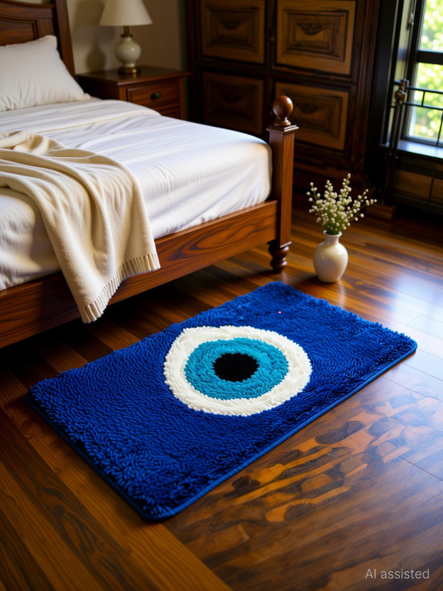 Rylie 40 cm  X 60 cm Velvet, Rubber, Cotton Area Rug(Rectangle, Multicolor)