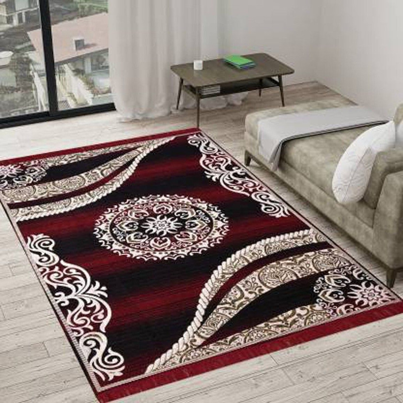 Sasta Sunder Tikau 5 ft  X 7 ft Acrylic Carpet(Rectangle, Multicolor)