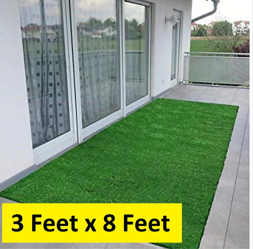 GULISTAAN 3 ft  X 8 ft Polypropylene Carpet(Rectangle, Green)