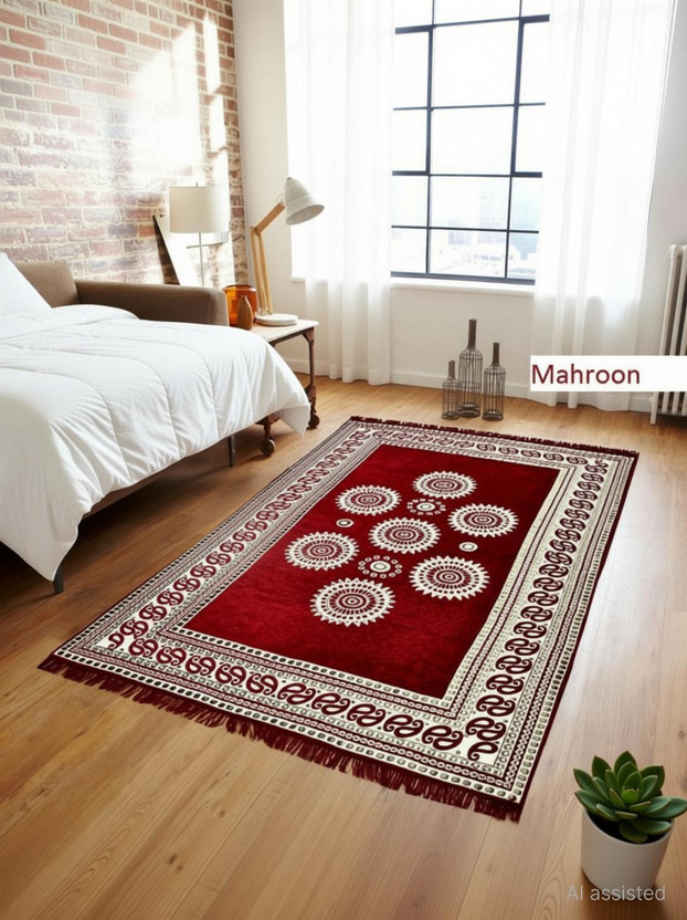 The real time trendz 121 cm  X 183 cm Cotton Carpet(Rectangle, Multicolor)