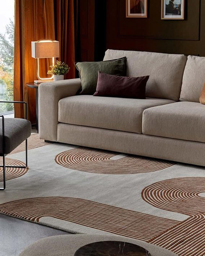 CARPET CARPET GLOBAL 16 cm  X 120 cm Wool Carpet(Rectangle, Beige) - Flipkart Deal