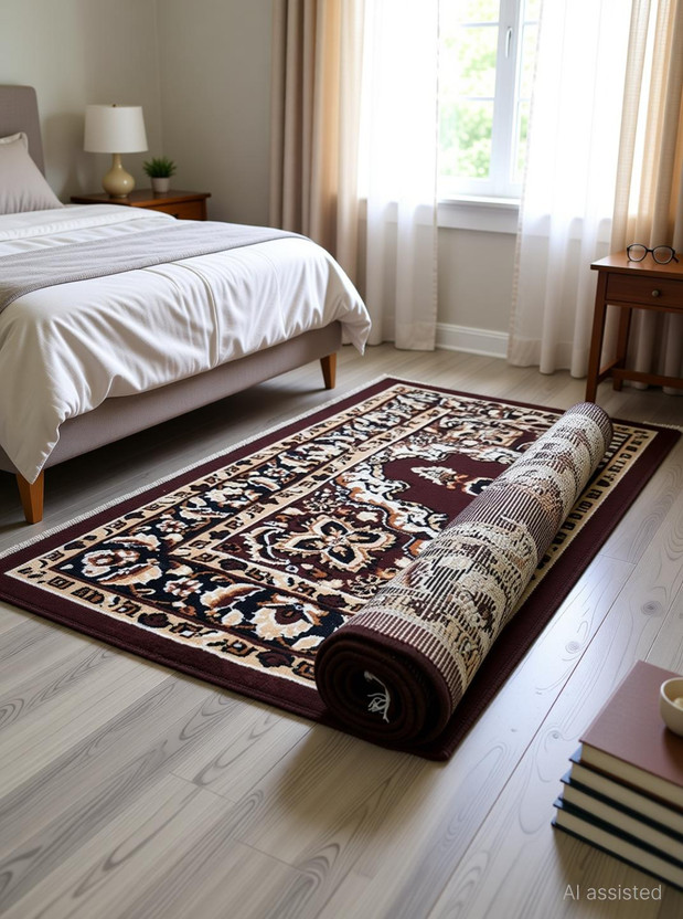 BhCarpets 7 ft  X 5 ft Acrylic Carpet(Rectangle, Brown)