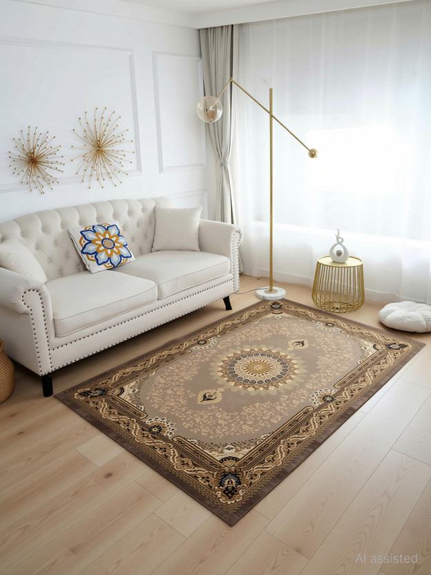 STATUS STATUS 90 cm  X 150 cm Velvet Carpet(Rectangle, Brown) - Flipkart Deal