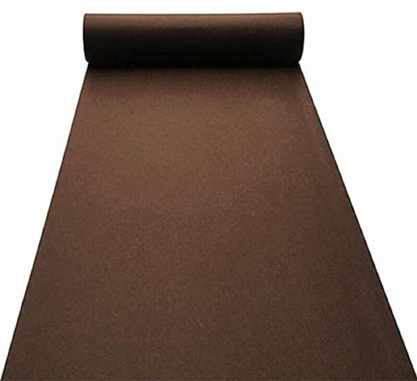 Acarpet 10 ft  X 5 ft Synthetic Carpet(Rectangle, Brown)