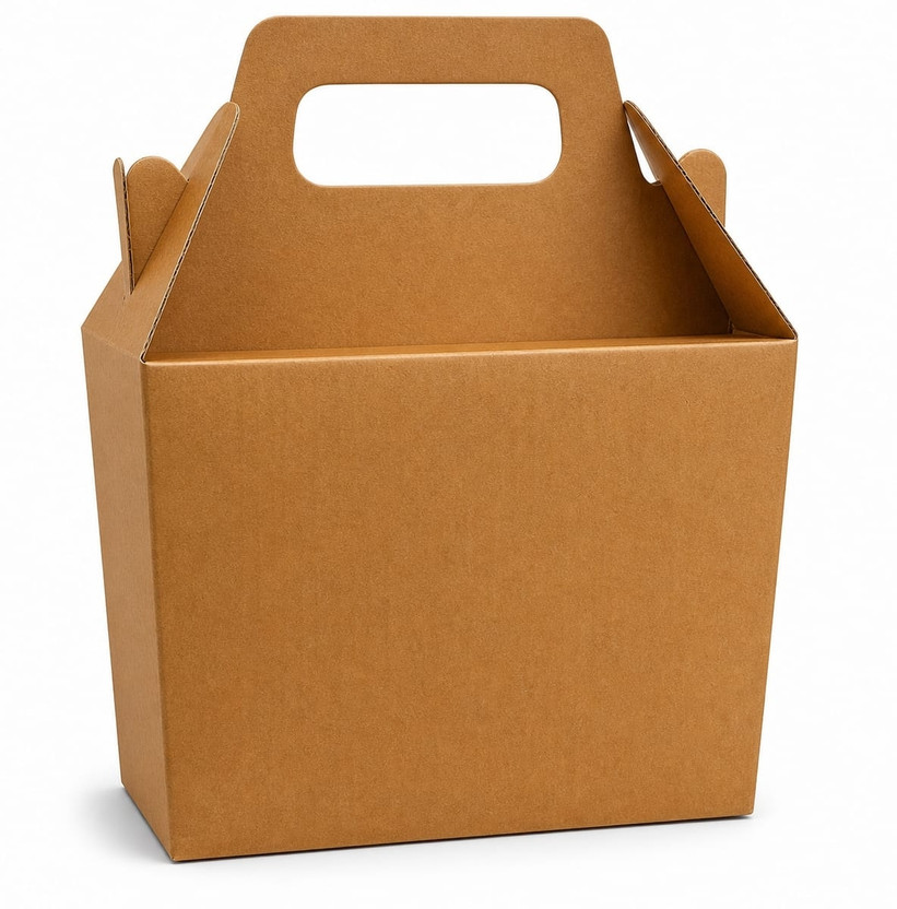 CorruCraft CorruCraft Corrugated Cardboard, Paper 3 Ply 14"x6"x11" Corrugated Carry Box with Handle, Gift Hamper Box for Packaging Packaging Box(Pack of 10 Brown) - Flipkart Deal