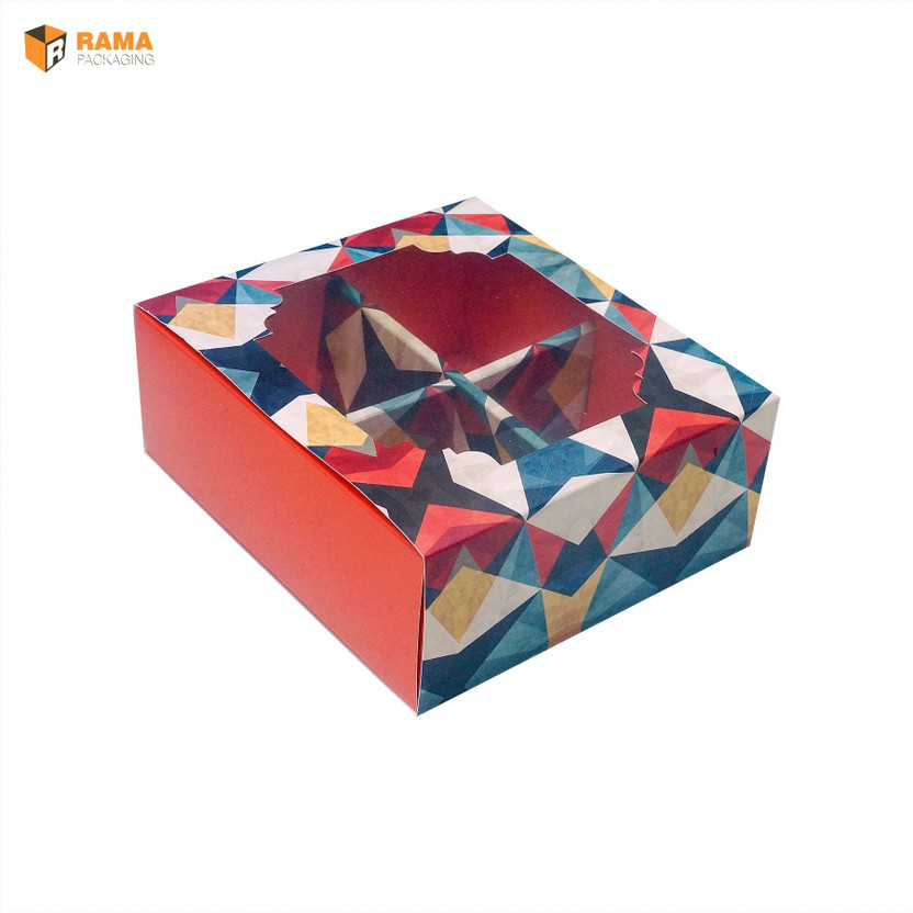 RamaPackaging RamaPackaging Auto-Lock Bottom Mono Carton Craft Paper 4 partation box, Dry fruit Box, Hamper Box, Gift box, Multipurpose Box Packaging Box(Pack of 2 Multicolor) - Flipkart Deal