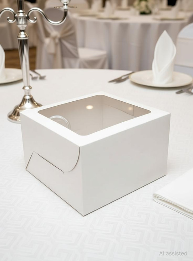 dhanwanti enterprise Cake Box Cardboard Cake box Packaging Box(Pack of 14 White)