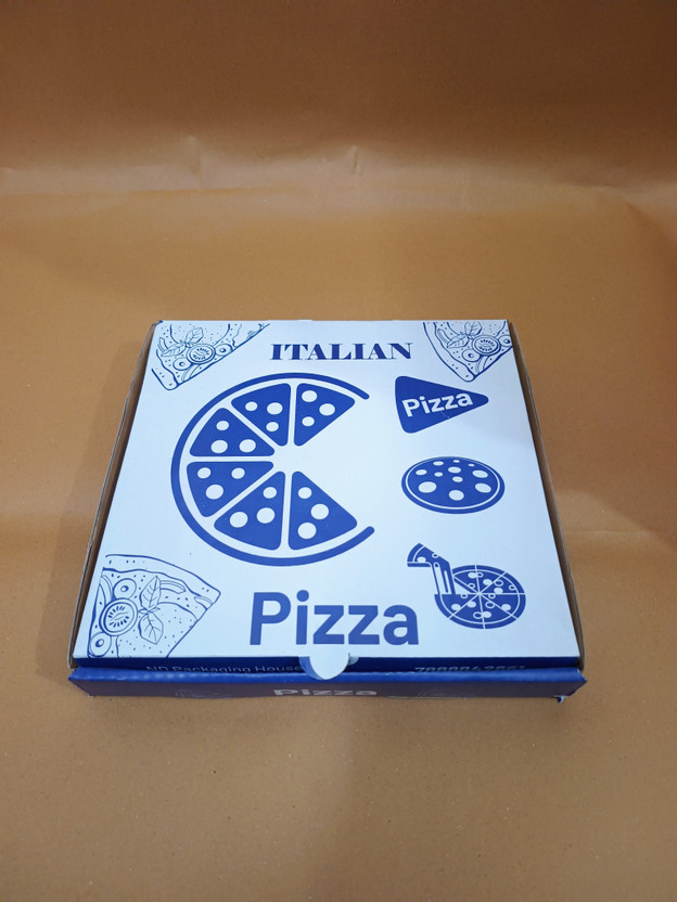 ND PACKAGING HOUSE Pizza Box Cardboard Packaging and transporting hot pizza; takeaway and delivery services. Packaging Box(Pack of 40 Multicolor)