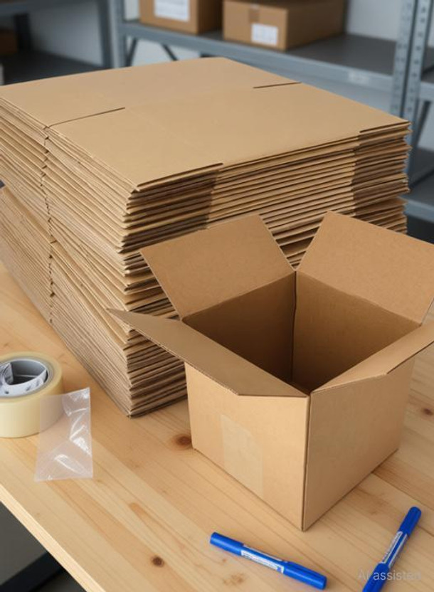 SecureShip Corrugated Cardboard Shipping and courier packaging, Moving lightweight to medium-weight items Packaging Box(Pack of 10 Brown)