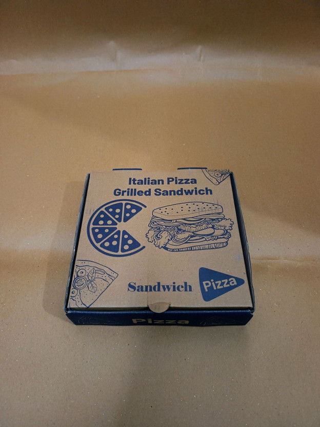 ND PACKAGING HOUSE Pizza Box Cardboard Packaging and transporting hot pizza; takeaway and delivery services. Packaging Box(Pack of 50 Multicolor)