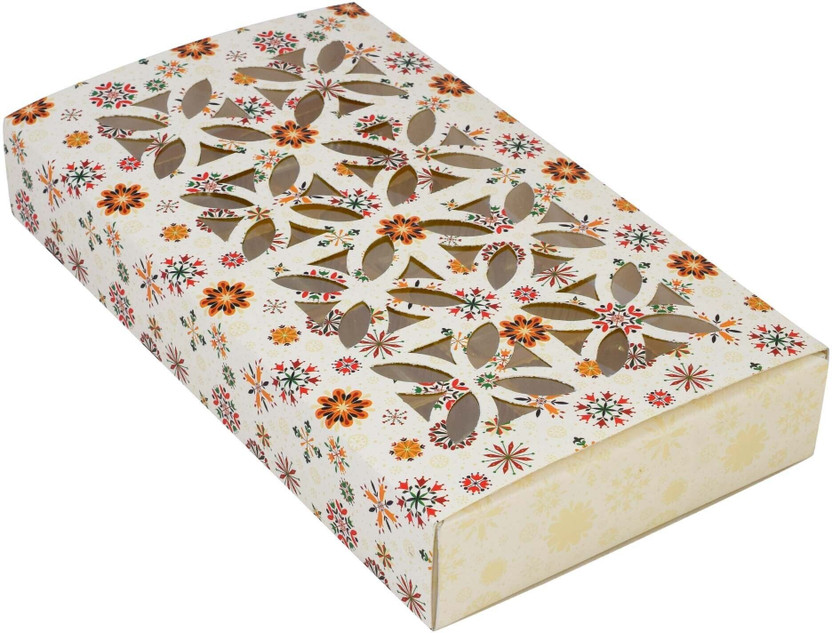 GROWNEX GROWNEX PVT. LTD. Top Bottom Hardboard Box Paper Foldable Packaging Box - Empty Chocolate Hamper Gift - 8 Cavity Chocolate Packaging Box(Pack of 40 Beige) - Flipkart Deal