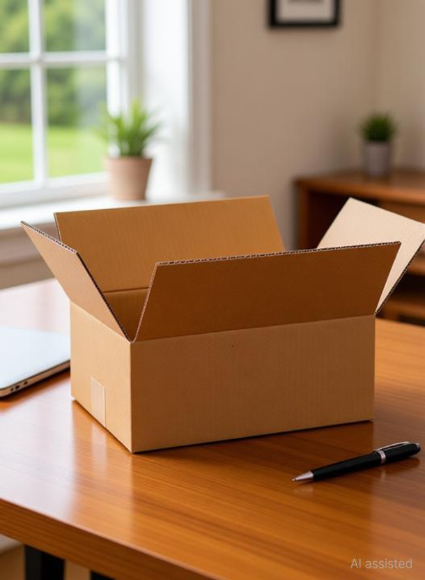 MALANI STORES Corrugated Cardboard Packaging Box(Pack of 25 Brown)