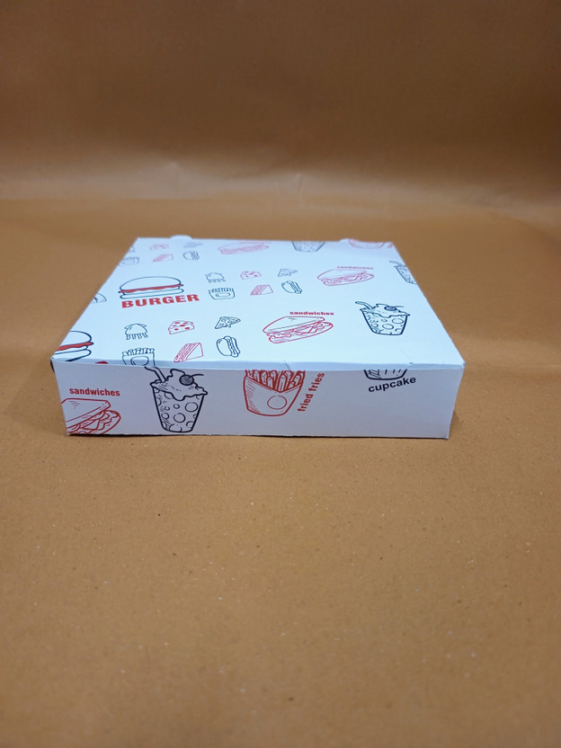 ND PACKAGING HOUSE Sandwich Carton Paper Packaging and transporting hot sandwich; takeaway and delivery services. Packaging Box(Pack of 50 Multicolor, Red, Blue)