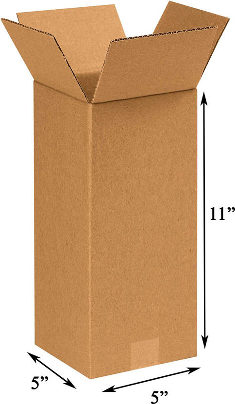 MALANI MALANI STORES Corrugated Craft Paper Size :-3Ply Corrugated packing box 5X5X11INCH Packaging Box(Pack of 25 Brown) - Flipkart Deal