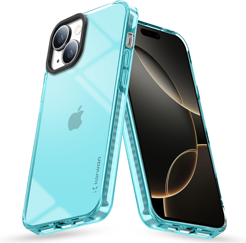 KARWAN Back Cover for Apple iPhone 15(Blue, Shock Proof, Pack of: 1)