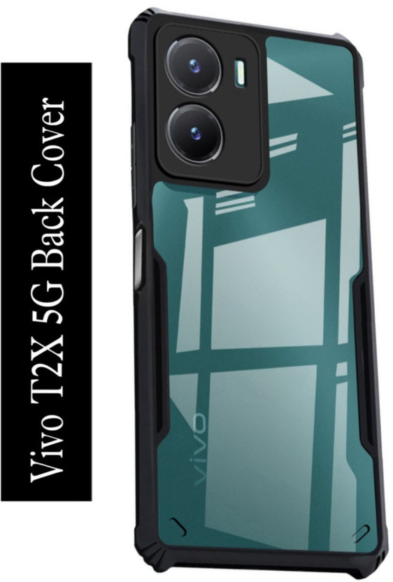 Doubledicestore Back Cover for vivo t2x 5g(Transparent, Shock Proof, Pack of: 1)