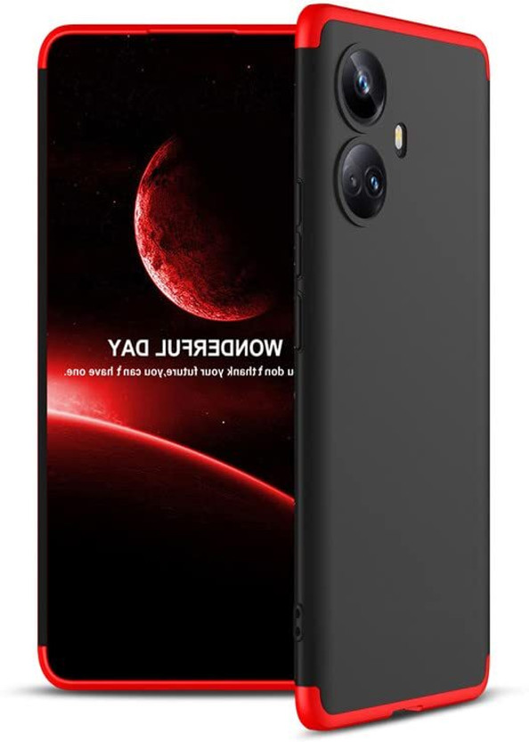 FlareHUB Back Cover for Realme 10 Pro Plus 5G(Red, Hard Case, Plastic, Pack of: 1)