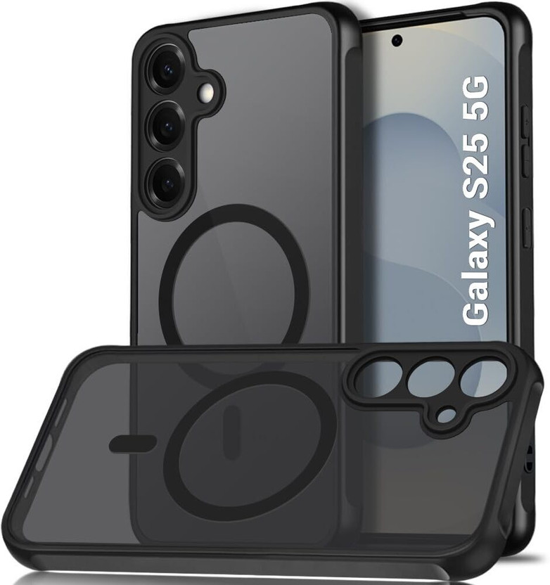 AESTMO Back Cover for Samsung Galaxy S25 5G(Black, Hard Case, Pack of: 1)