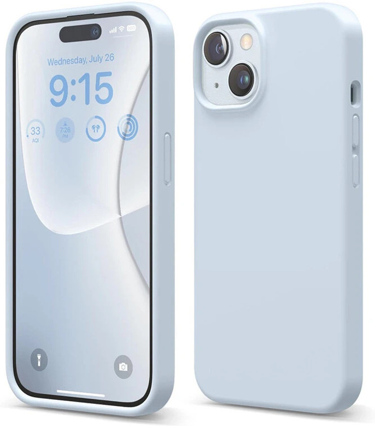 Imperium Back Cover for Apple iPhone 15(Blue, Camera Bump Protector, Silicon, Pack of: 1)