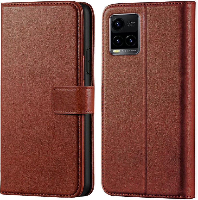 Ascensify Back Cover for Vivo Y33T(Brown, Dual Protection, Pack of: 1)