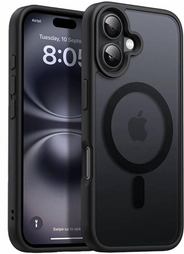 Flipkart SmartBuy Back Cover for iPhone 17(Black, Magsafe, Thermoplastic Polyurethane, Pack of: 1)
