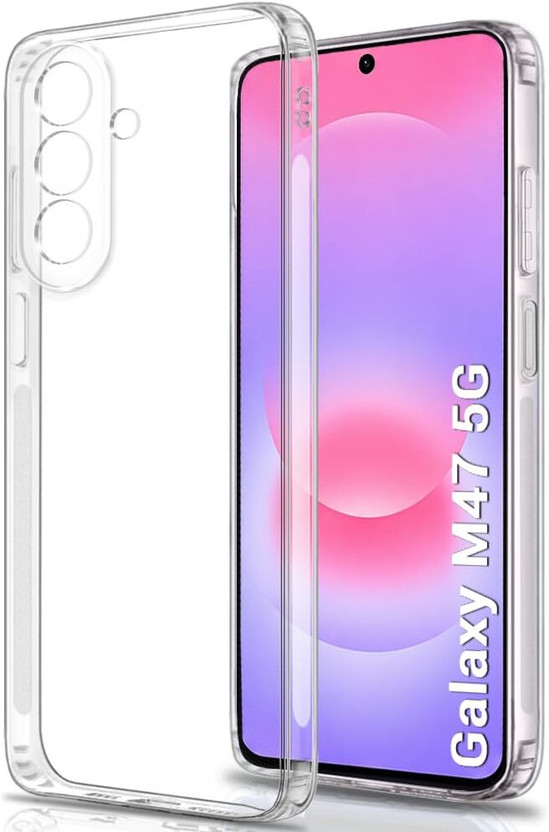 EITANSHA CREATION Back Cover for Samsung Galaxy M47 5G, Samsung Galaxy M47, Samsung Galaxy A27 5G, Samsung Galaxy A27(Transparent, Flexible, Polycarbonate, Thermoplastic Polyurethane, Pack of: 1)