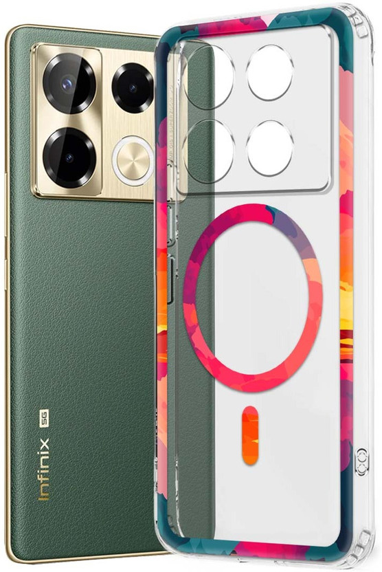 Nainz Back Cover for Infinix Note 40 Pro 5G(Multicolor, Grip Case, Silicon, Pack of: 1)
