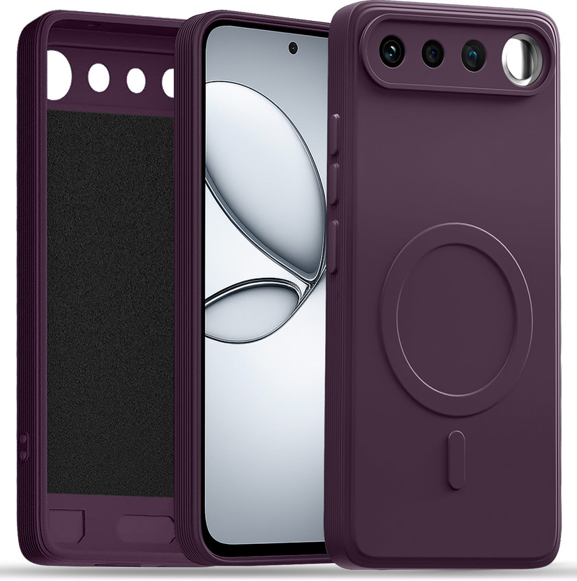 GLOBAL NOMAD Back Cover for realme 16 5G(Purple, Flexible, Silicon, Pack of: 1)