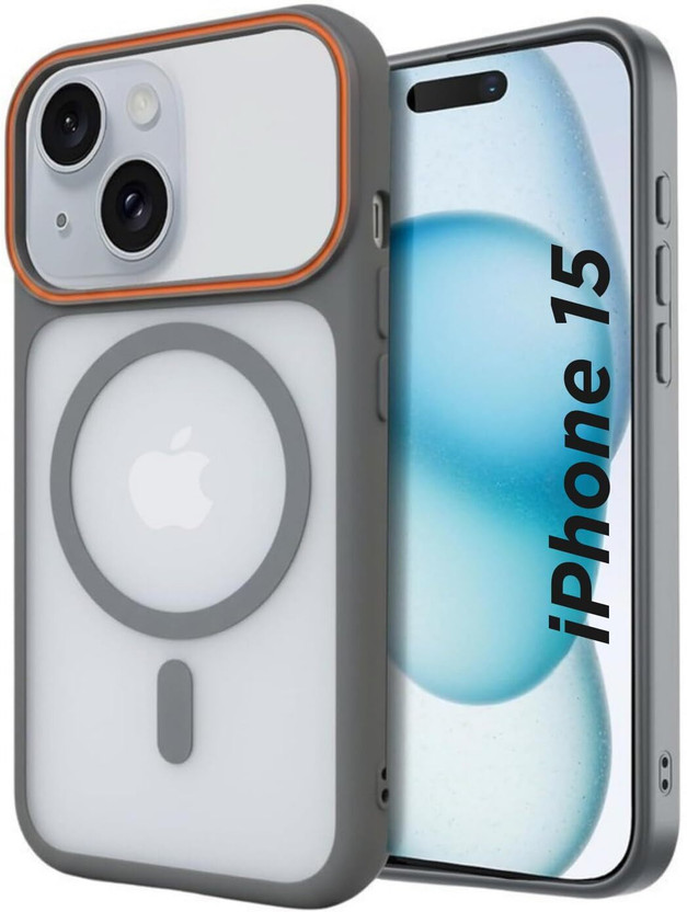 Apple AIBEX Back Cover for Apple iPhone 15(Grey, Magsafe, Thermoplastic Polyurethane, Polycarbonate, Pack of: 1) - Flipkart Deal