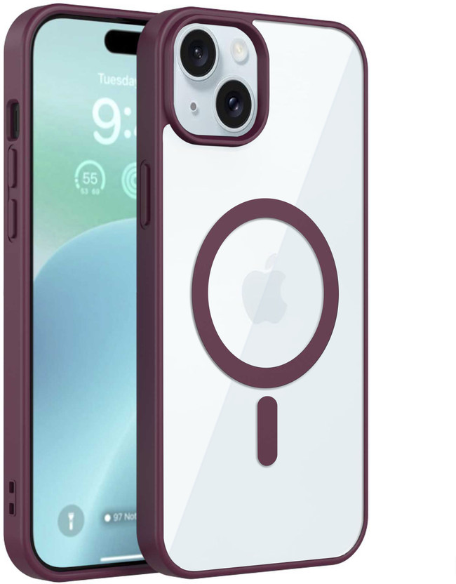 Apple GLOBAL NOMAD Back Cover for Apple iPhone 15(Maroon, Magsafe, Pack of: 1) - Flipkart Deal