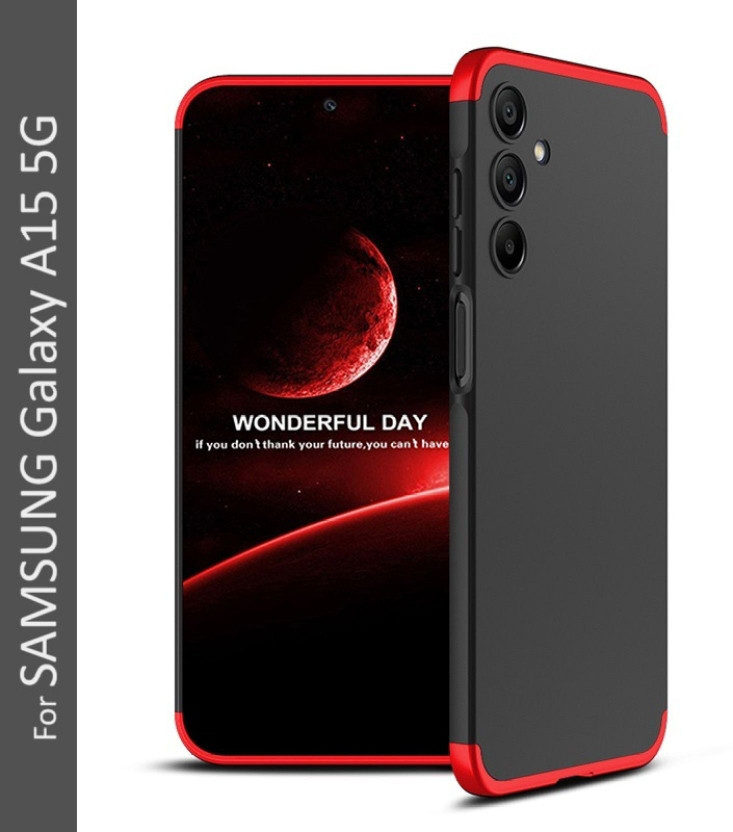 FlareHUB Back Cover for Samsung Galaxy A15 5G(Red, Hard Case, Silicon, Pack of: 1)