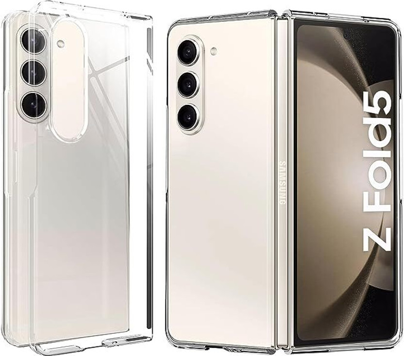 Samsung COVERLINE Back Cover for Samsung Galaxy Z Fold 5 5G Solid Hard Ultra Thin Protective Polycarbonate Case(Transparent, Shock Proof, Thermoplastic Polyurethane, Pack of: 1) - Flipkart Deal