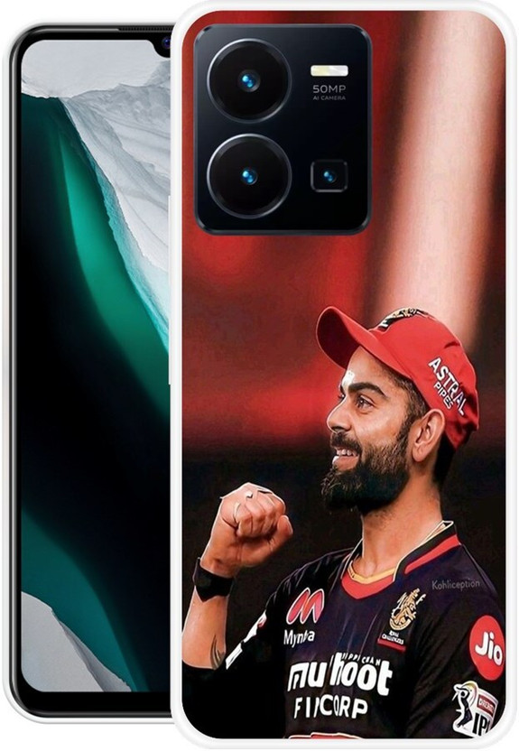 VS PRINT LINK Back Cover for VIVO Y35,V2205, VIRAT KOHLI,CRICKET,INDIA,CAPTAIN,CRICKETER(Red, Flexible, Silicon, Pack of: 1)