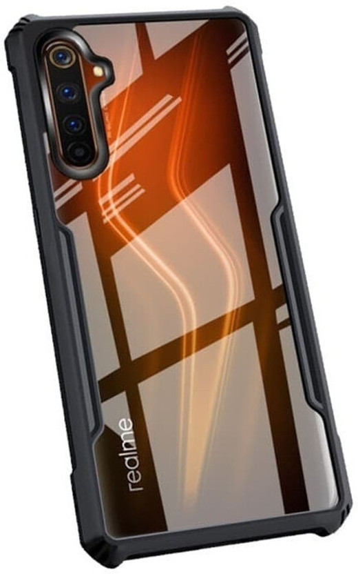 FITSMART Back Cover for Realme XT(Black, Hard Case, Silicon, Pack of: 1)