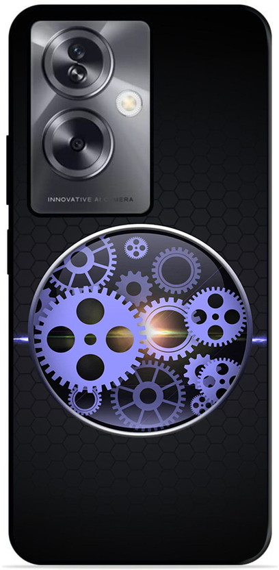FAZAKA Back Cover for OPPO A79 5G On Glossy Metal Phone Cover | AUTOMATION(Multicolor, Dual Protection, Pack of: 1)