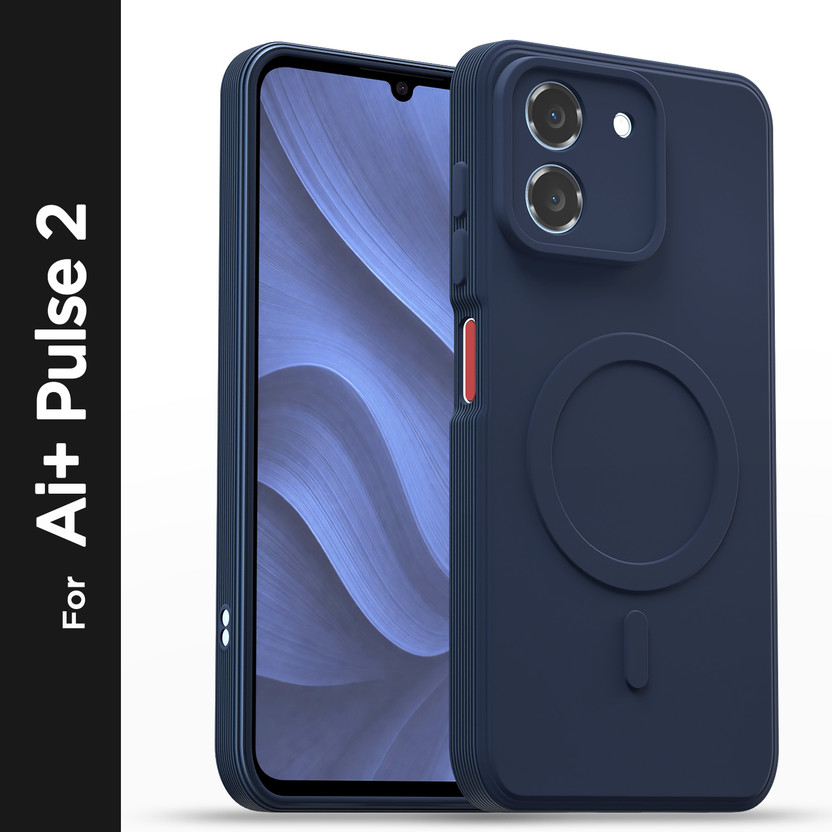 GLOBAL NOMAD Back Cover for Ai Plus Pulse 2 5G(Blue, Grip Case, Silicon, Pack of: 1)