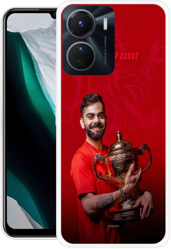 PHONE WALEY.COM Back Cover for VIVO T2x 5G,V2253, VIRAT KOHLI,CRICKET,INDIA,CAPTAIN,CRICKETER(Red, Flexible, Silicon, Pack of: 1)